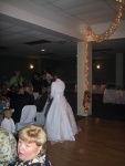 Throwing the bouquet