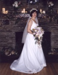 Karin with bouquet