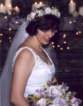 Karin with bouquet